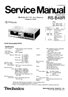 Technics - RSB-48-R - Service manual 